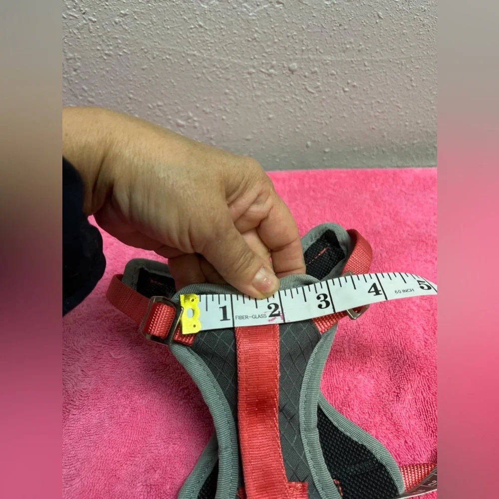 Adjustable Red Dog Harness